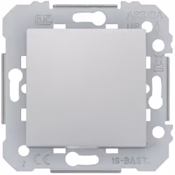 SIEMENS Delta Viva Bouton poussoir silver Le mécanisme bouton poussoir silver, de la marque Siemens, répond aux exigences de  ...