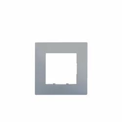 SIEMENS Delta Viva Plaque simple - Silver Cette plaque de finition permet d'équiper un mécanisme Delta Viva d'un simple geste ...