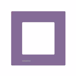 Plaque simple Violet Delta Viva SIEMENS Plaque de finition pour appareillages électriques Siemens dotée d'un design contempor ...