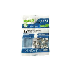Wago - bornes de connexion automatique blister de 12 bornes 2 entrées S2273 WAG009317