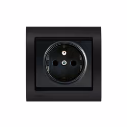 Prise 2P+T Anthracite Delta Iris + Plaque Métal texturé Alu Noir Une grande variété de choix haut de gamme La gamme d'apparei ...