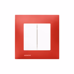 Double Va et Vient Blanc Delta Viva + Plaque Rouge Un design contemporain et un grand choix de coloris La gamme d'appareillag ...