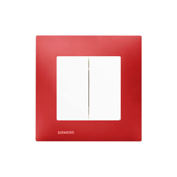 Double Va et Vient Blanc Delta Viva + Plaque Rouge Siemens