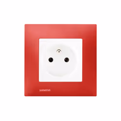 Prise 2P+T Blanc Delta Viva + Plaque Rouge Un design contemporain et un grand choix de coloris La gamme d'appareillage modula ...