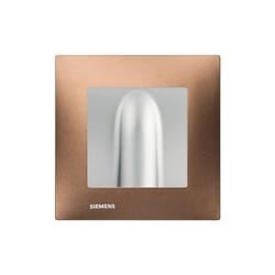 Siemens - Sortie de cable Silver Delta Viva + Plaque Métal Marron