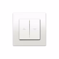 Interrupteur Volet Roulant Blanc Delta Viva + Plaque Blanc Un design contemporain et un grand choix de coloris La gamme d'app ...
