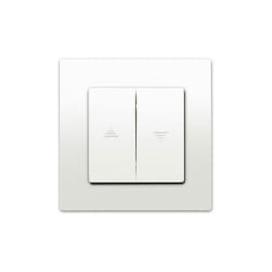 Siemens - Interrupteur Volet Roulant Blanc Delta Viva + Plaque Blanc