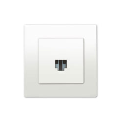 Siemens - Prise RJ45 Blanc Delta Viva + Plaque Blanc