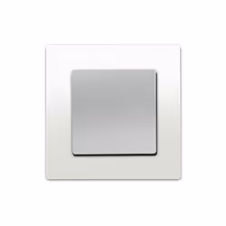 Poussoir Silver Delta Viva + Plaque Blanc Un design contemporain et un grand choix de coloris La gamme d'appareillage modulai ...
