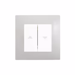Interrupteur Volet Roulant Blanc Delta Viva + Plaque Gris Un design contemporain et un grand choix de coloris La gamme d'appa ...