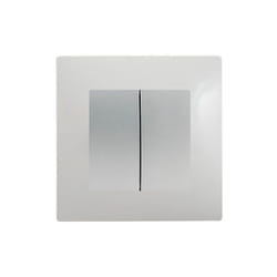Double Va et Vient Silver Delta Viva + Plaque Gris - SIEMENS