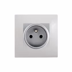 Prise 2P+T Silver Delta Viva + Plaque Gris Un design contemporain et un grand choix de coloris La gamme d'appareillage modula ...