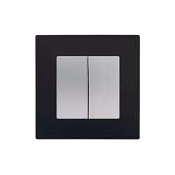 Double Va et Vient Silver Delta Viva + Plaque Noir Un design contemporain et un grand choix de coloris La gamme d'appareillag ...