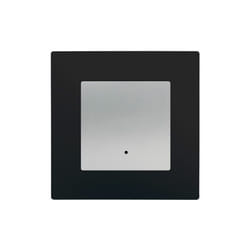 Siemens - Va et Vient à Voyant Silver Delta Viva + Plaque Noir