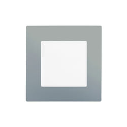 Siemens - Va et Vient à Voyant Blanc Delta Viva + Plaque Silver