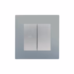 Interrupteur Volet Roulant Silver Delta Viva + Plaque Silver Un design contemporain et un grand choix de coloris La gamme d'a ...