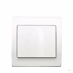 Sortie de cable Blanc Delta Iris + Plaque basic Blanc
