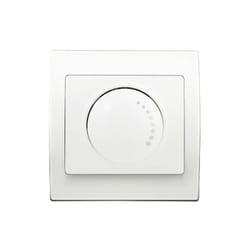 Va et Vient Variateur 500W Blanc Delta Iris + Plaque basic Blanc Siemens