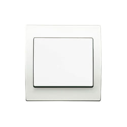 Siemens - Poussoir Blanc Delta Iris + Plaque basic Blanc