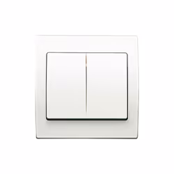 Double Va et Vient Blanc Delta Iris + Plaque basic Blanc Une grande variété de choix haut de gamme La gamme d'appareillage De ...