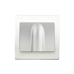 Siemens - Sortie de cable Silver Delta Iris + Plaque basic Blanc