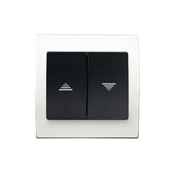 Interrupteur Volet Roulant Anthracite Delta Iris + Plaque basic Blanc - SIEMENS
