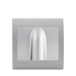 Sortie de cable Silver Delta Iris + Plaque basic Silver