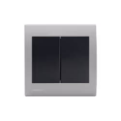 Double Va et Vient Anthracite Delta Iris + Plaque basic Silver Une grande variété de choix haut de gamme La gamme d'appareill ...