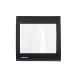 Sortie de cable Blanc Delta Iris + Plaque basic Anthracite Siemens