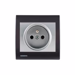 Prise 2P+T Silver Delta Iris + Plaque basic Anthracite Une grande variété de choix haut de gamme La gamme d'appareillage Delt ...
