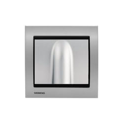 Siemens - Prise tv/fm Silver Delta Iris + Plaque Métal Alu Silver