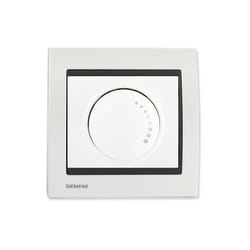 Siemens - Va et Vient Variateur 500W Blanc Delta Iris + Plaque Métal Blanc