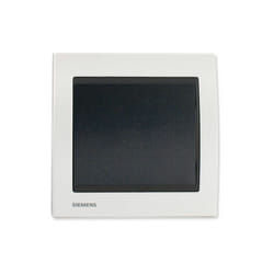 Siemens - Poussoir Anthracite Delta Iris + Plaque Métal Blanc