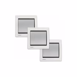 LOT 3 Va et Vient Silver Delta Iris + Plaque Métal Blanc Une grande variété de choix haut de gamme La gamme d'appareillage De ...