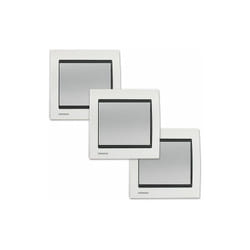 LOT 3 Va et Vient Silver Delta Iris + Plaque Métal Blanc - SIEMENS