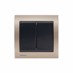 Va et Vient + Poussoir Anthracite Delta Iris + Plaque Métal Champagne Une grande variété de choix haut de gamme La gamme d'ap ...