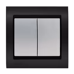 Double Poussoir Silver Delta Iris + Plaque Métal texturé Alu Noir Une grande variété de choix haut de gamme La gamme d'appare ...