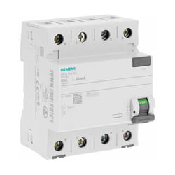 Siemens - Interrupteur différentiel tétrapolaire 30mA 63A type ac