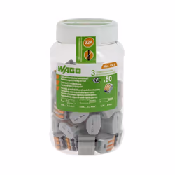Nombre total des points de serrage : 5 Pour fils souples et rigides Raccordement possible : 0.08mm² à 4mm² Sans outil Jusqu'à ...