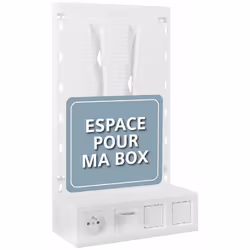 Description générale Zone attenante pour coffret de communication avec montage modulable. Spécifications techniques Montage e ...