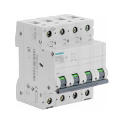 Disjoncteur tetrapolaire 20A Courbe c Siemens