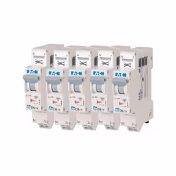 Description produit 5 disjoncteurs modulaires 16 A avec une manette de couleur grise pour la protection des circuits électriq ...