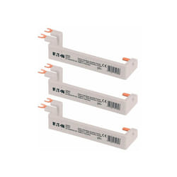 Eaton - Lot de 3 barres de pontage verticale 16mm², 1P+N, pour interrupteur différentiel