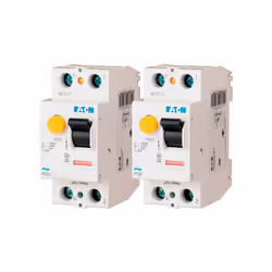 Description produit Lot de 2 interrupteurs modulaires 40 A type AC avec une sensibilité de 30 mA. Le raccordement se fait par ...