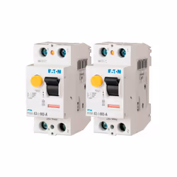 Description produit 2 interrupteurs modulaires 63 A type AC avec une sensibilité de 30 mA. La gamme PFGM est destinée à la pr ...
