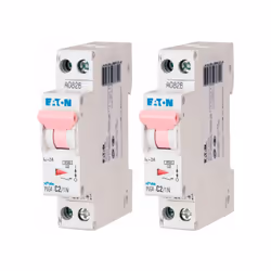 Description produit Lot de 2 disjoncteurs modulaires 2 A avec une manette de couleur rose pour la protection des circuits éle ...