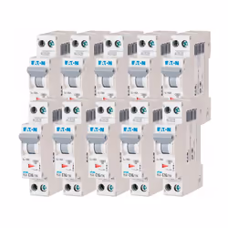 Description produit Lot de 10 disjoncteurs modulaires 16 A avec une manette de couleur grise pour la protection des circuits  ...