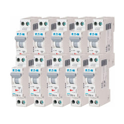 Eaton - Lot de 10 disjoncteurs 16A plg, Ph+N 4,5kA (en 60898) courbe c