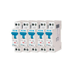 Eaton - Lot de 5 disjoncteurs 20A plg, Ph+N 4,5kA (en 60898) courbe c