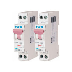 Eaton - Lot de 2 disjoncteurs 32A plg, Ph+N 4,5kA (en 60898) courbe c